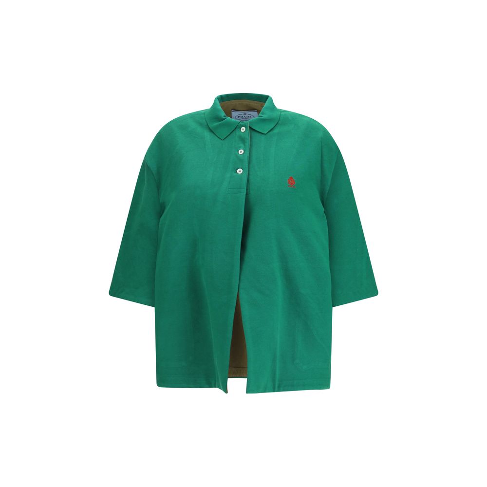 Prada Bicolor Polyethylene Biker Jacket - SS26