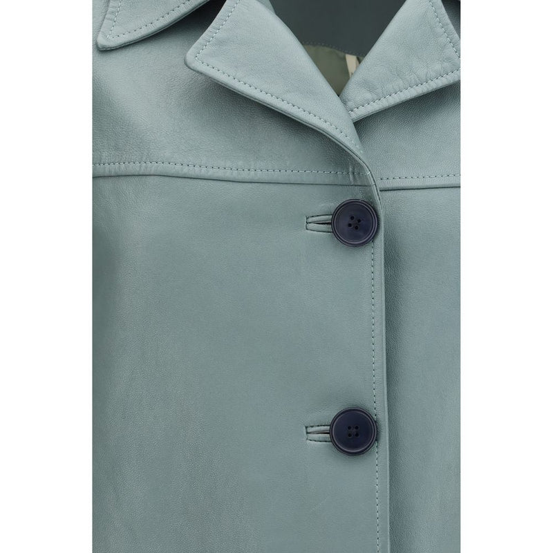 Veste en cuir bleu Chloé