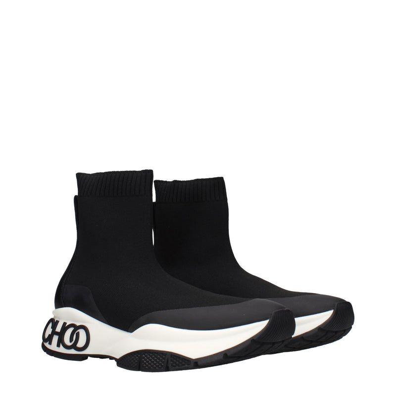 Jimmy Choo Black Fabric Ankle Boots for Men