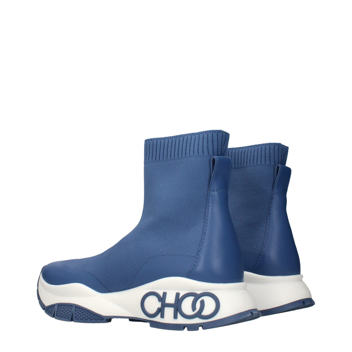 Jimmy Choo Blue Fabric Ankle Boots for Men