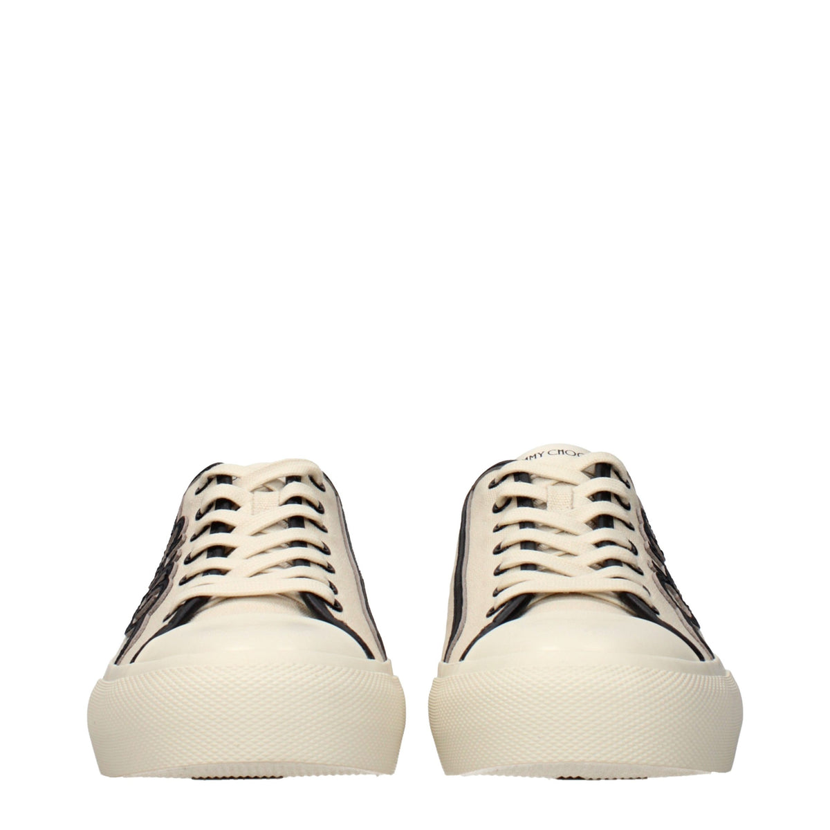 Jimmy Choo Fenix Beige Fabric Low Top Sneakers for Men