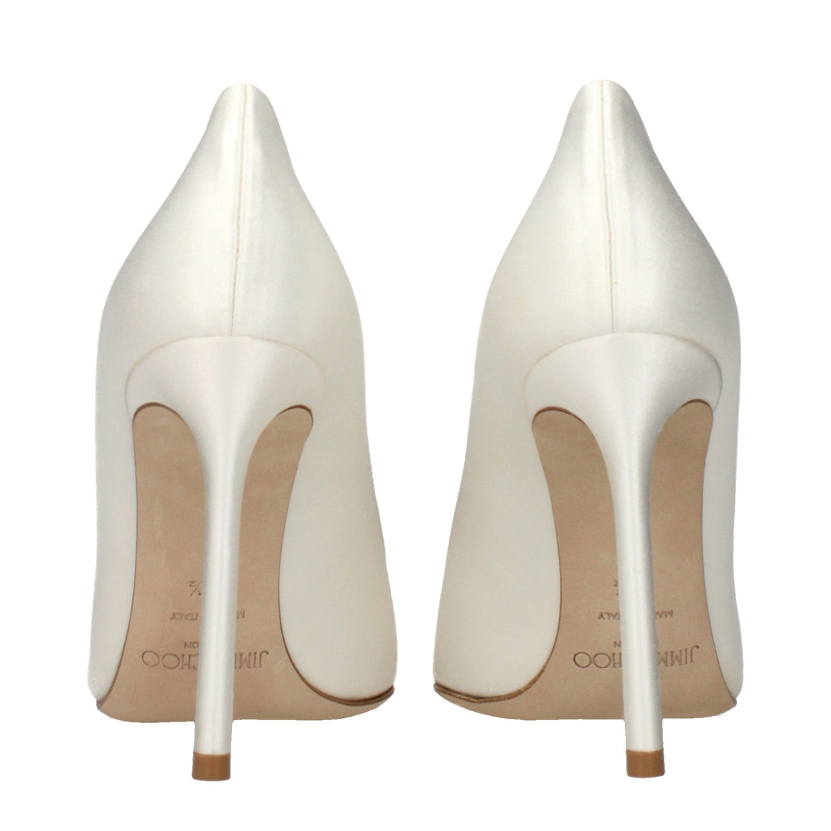 Jimmy Choo Romy Beige Satin Platform Pumps for Women