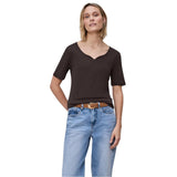Street One Ada Brown Cotton Long Sleeve T-Shirt for Women
