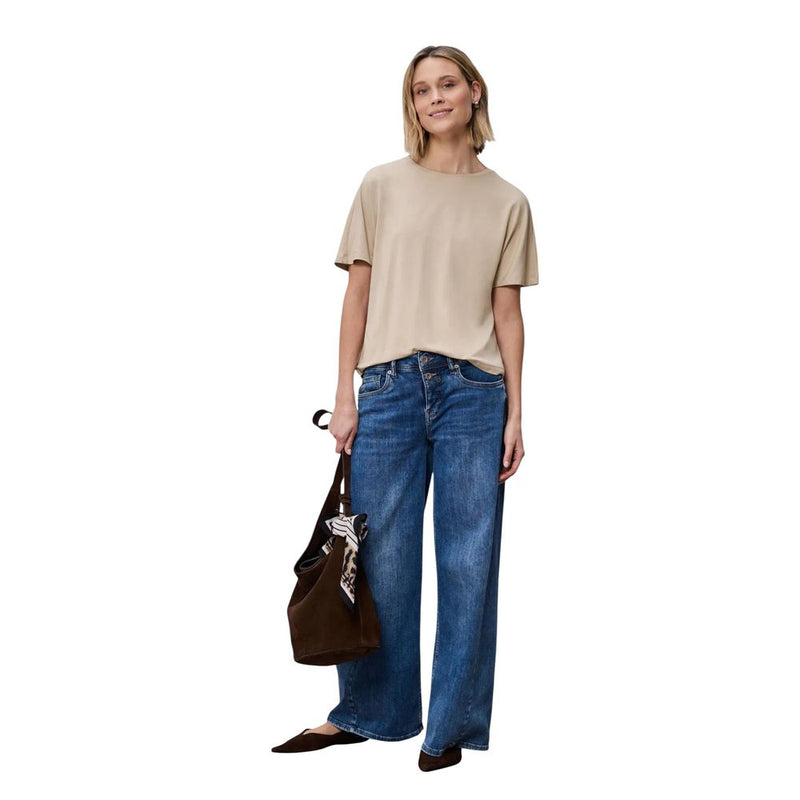 T-shirt Beige Viscose Street One Crista 325060 pour Femme