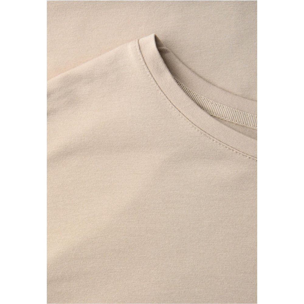 T-shirt Beige Viscose Street One Crista 325060 pour Femme