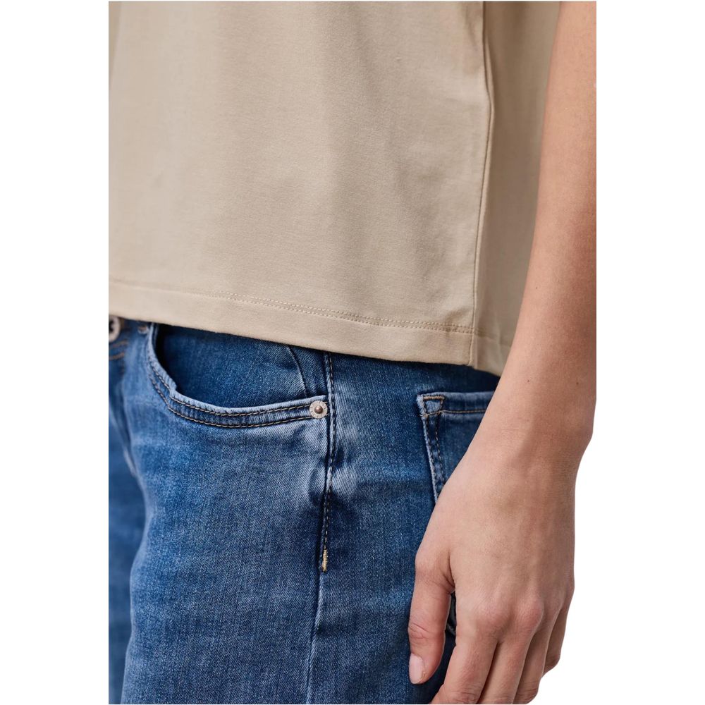 T-shirt Beige Viscose Street One Crista 325060 pour Femme