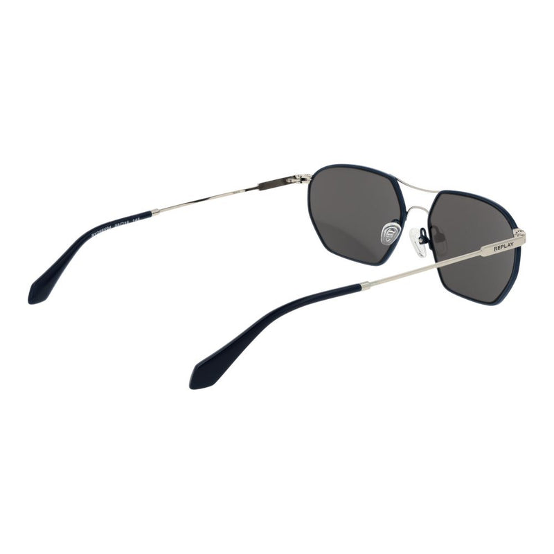 Replay Silver Metal Sunglasses for Men