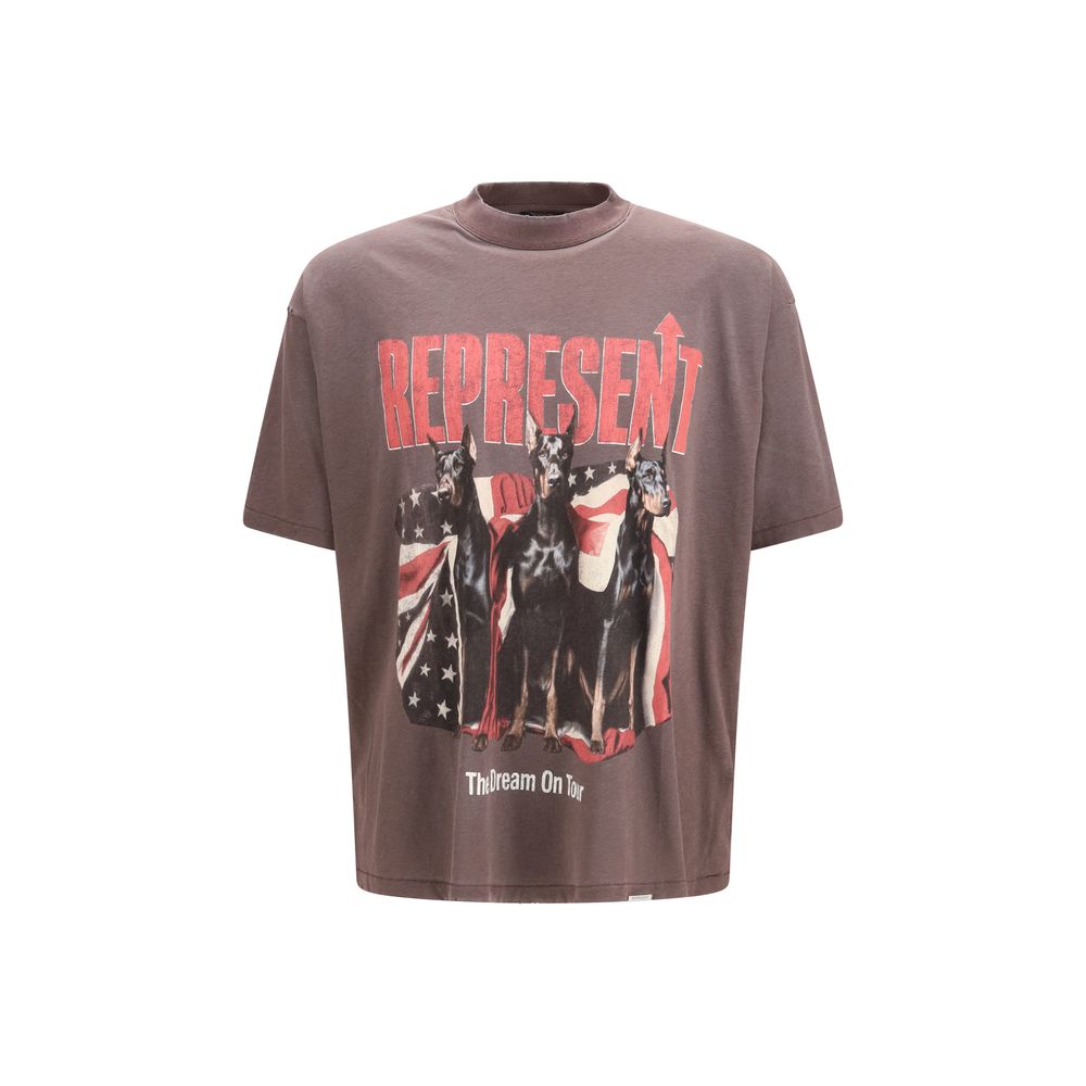 T-shirt en coton noir Represent pour homme