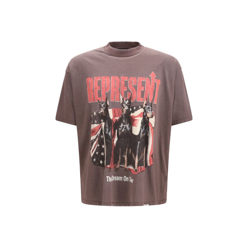T-shirt en coton noir Represent pour homme