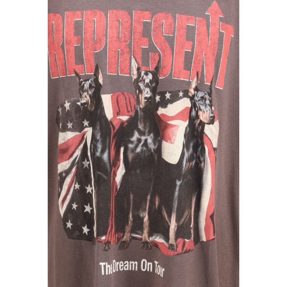 T-shirt en coton noir Represent pour homme
