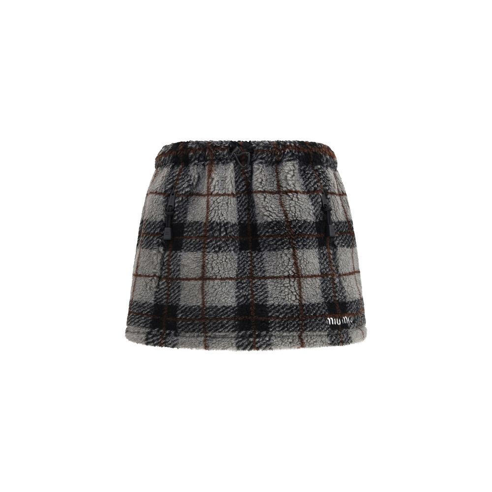 Miu Miu Multicolor Nylon Mini Skirt - SS26