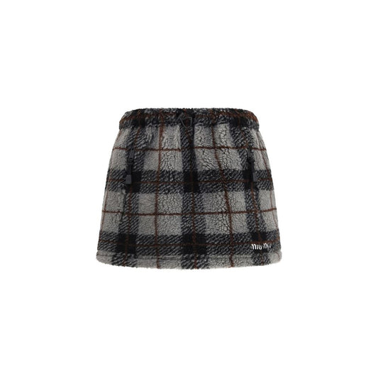 Miu Miu Multicolor Nylon Mini Skirt - SS26