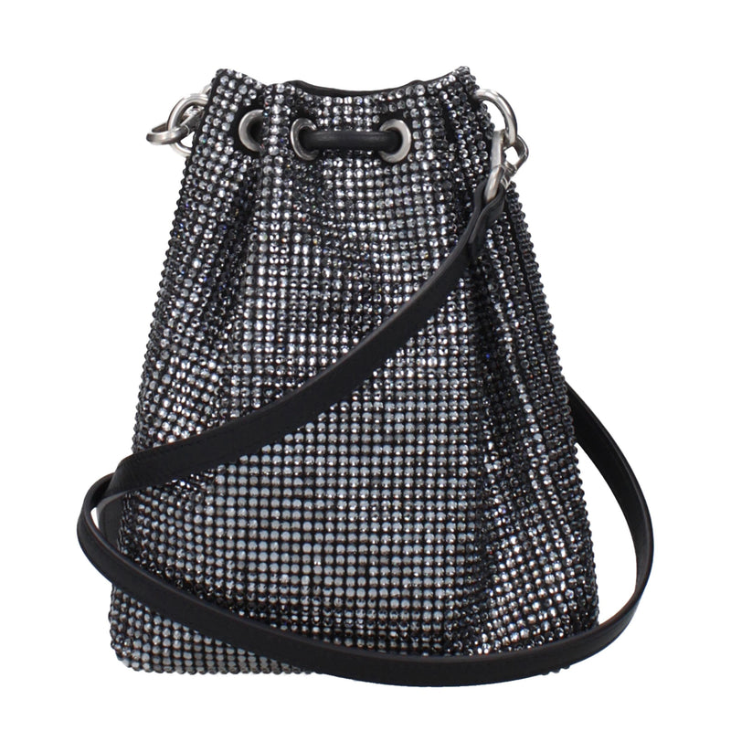 Jimmy Choo Bonbon Black Satin Crossbody Bag