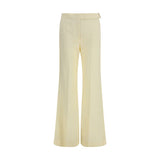 Max Mara Beige Viscose Flared Pants - Piacere Model