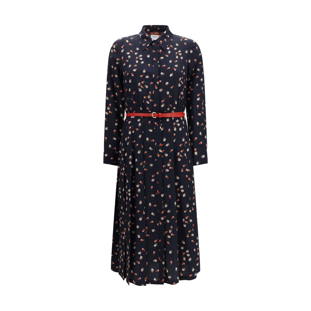Max Mara Stelmo Blue Silk Casual Dress for Women