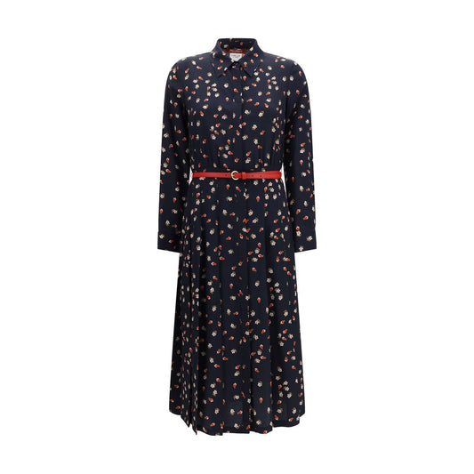 Max Mara Stelmo Blue Silk Casual Dress for Women