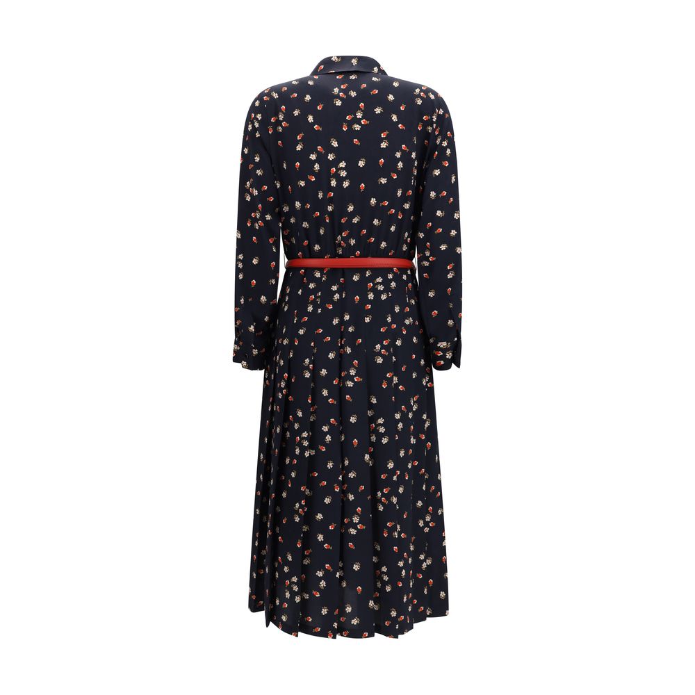 Max Mara Stelmo Blue Silk Casual Dress for Women