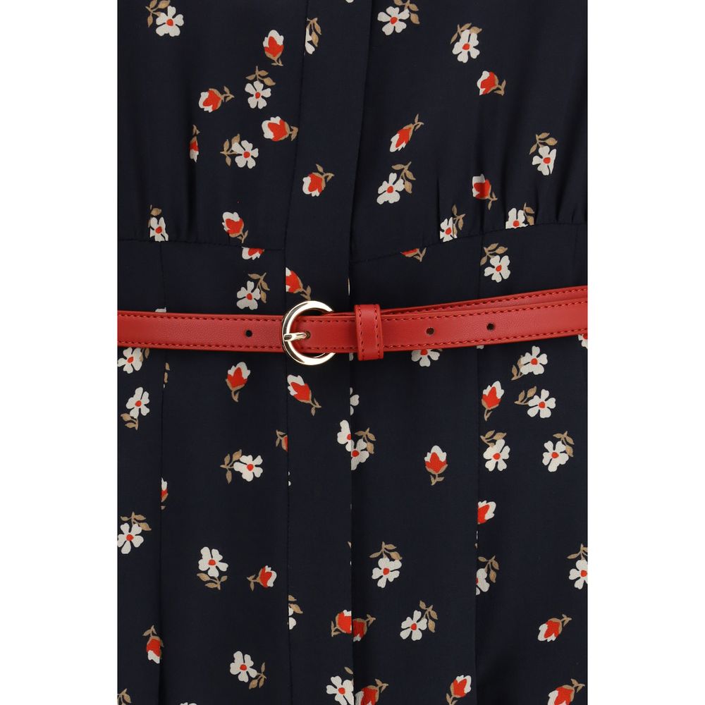 Max Mara Stelmo Blue Silk Casual Dress for Women