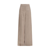 Max Mara Rasoio Beige Silk Casual Pants for Women