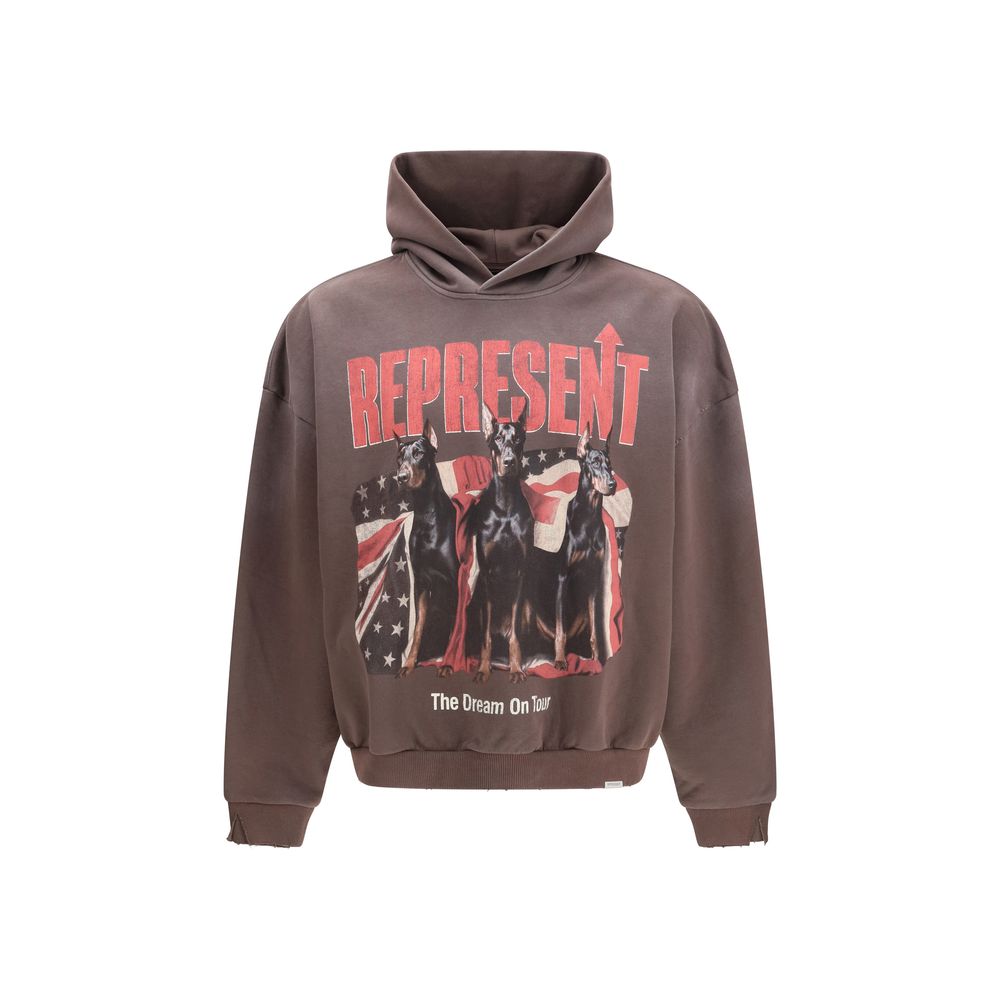 Represent Dream On Tour Brown Cotton Sweatshirt