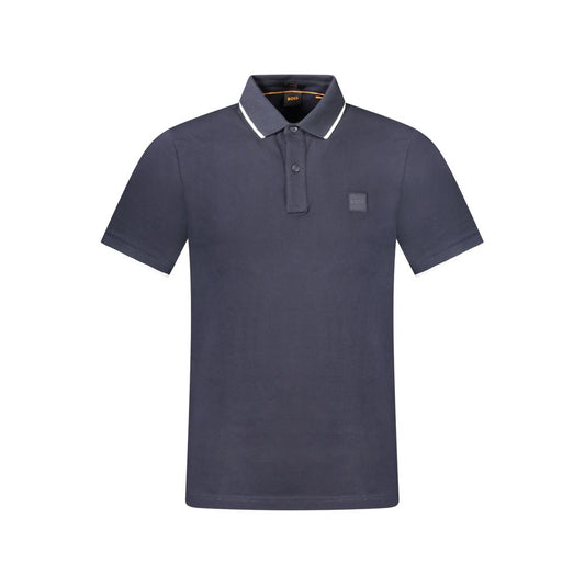 Hugo Boss Blue Cotton Men's Polo Shirt