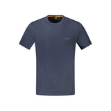 T-shirt en coton bleu Hugo Boss