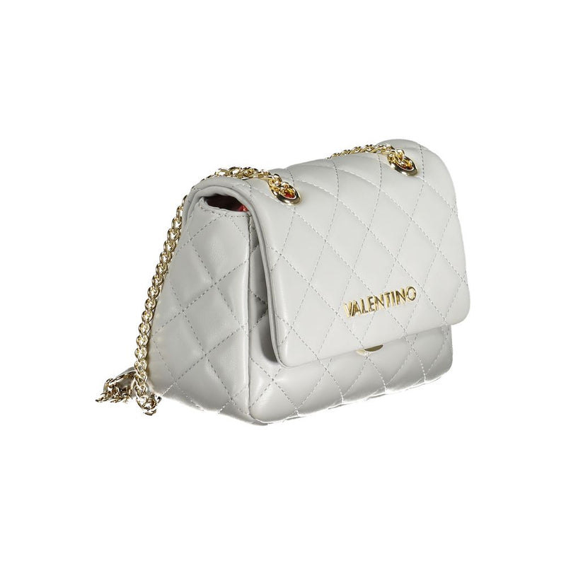 Mario Valentino Gray Polyethylene Handbag - Chic and Functional