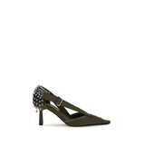 Prada Bicolor Cotton High Heel Pumps for Women