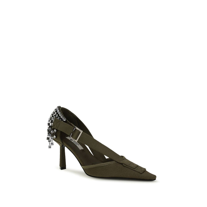 Prada Bicolor Cotton High Heel Pumps for Women