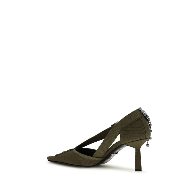 Prada Bicolor Cotton High Heel Pumps for Women