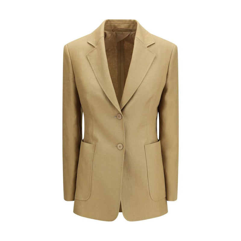 Max Mara Volonta Beige Linen Jacket for Women