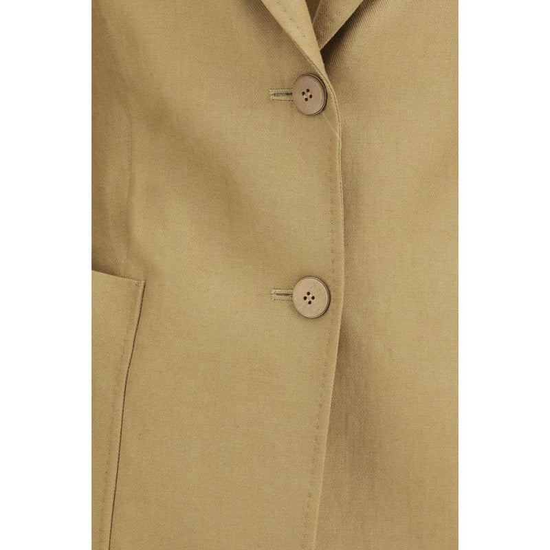 Max Mara Volonta Beige Linen Jacket for Women