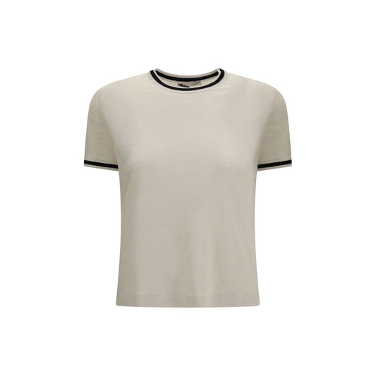 T-shirt en lin beige 'S Max Mara