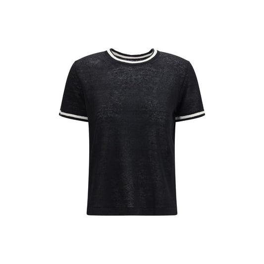 T-shirt en lin noir 'S Max Mara