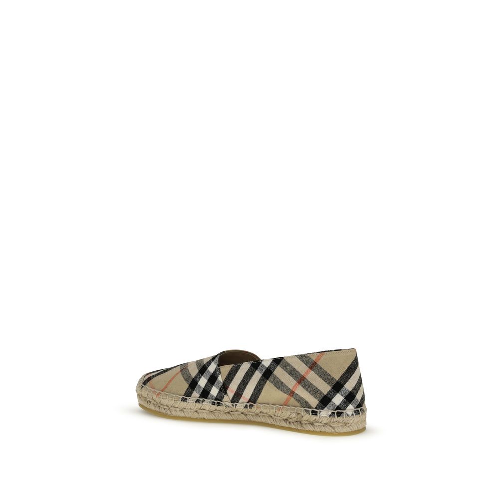 Burberry Multicolor Cotton Espadrilles - Mews Check Design
