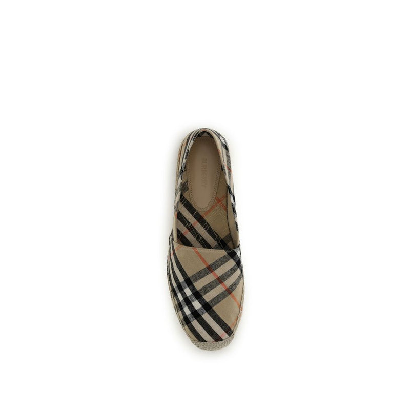 Burberry Multicolor Cotton Espadrilles - Mews Check Design
