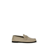 Mocassins à enfiler Saint Laurent en cuir de veau beige