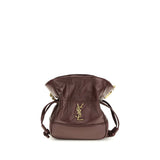 Saint Laurent Bordeaux Lamb Ovis Aries Shoulder Bag