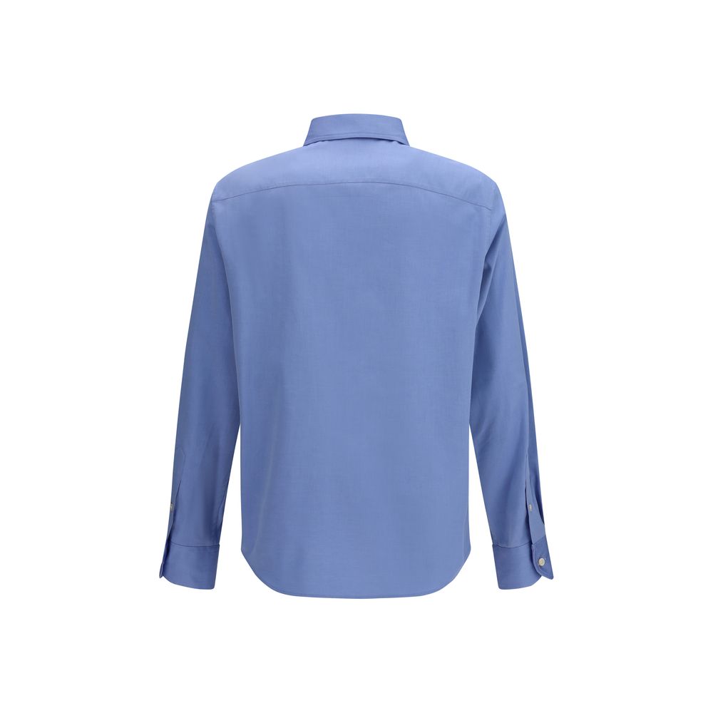 Chemise en Coton Bleu Valentino avec Détail VGold