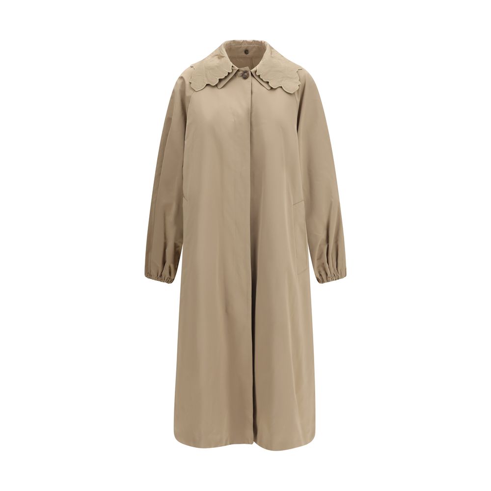Fabiana Filippi Trench Coat en Polyester Beige pour Femme