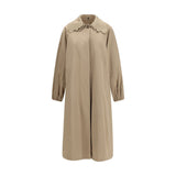 Fabiana Filippi Trench Coat en Polyester Beige pour Femme