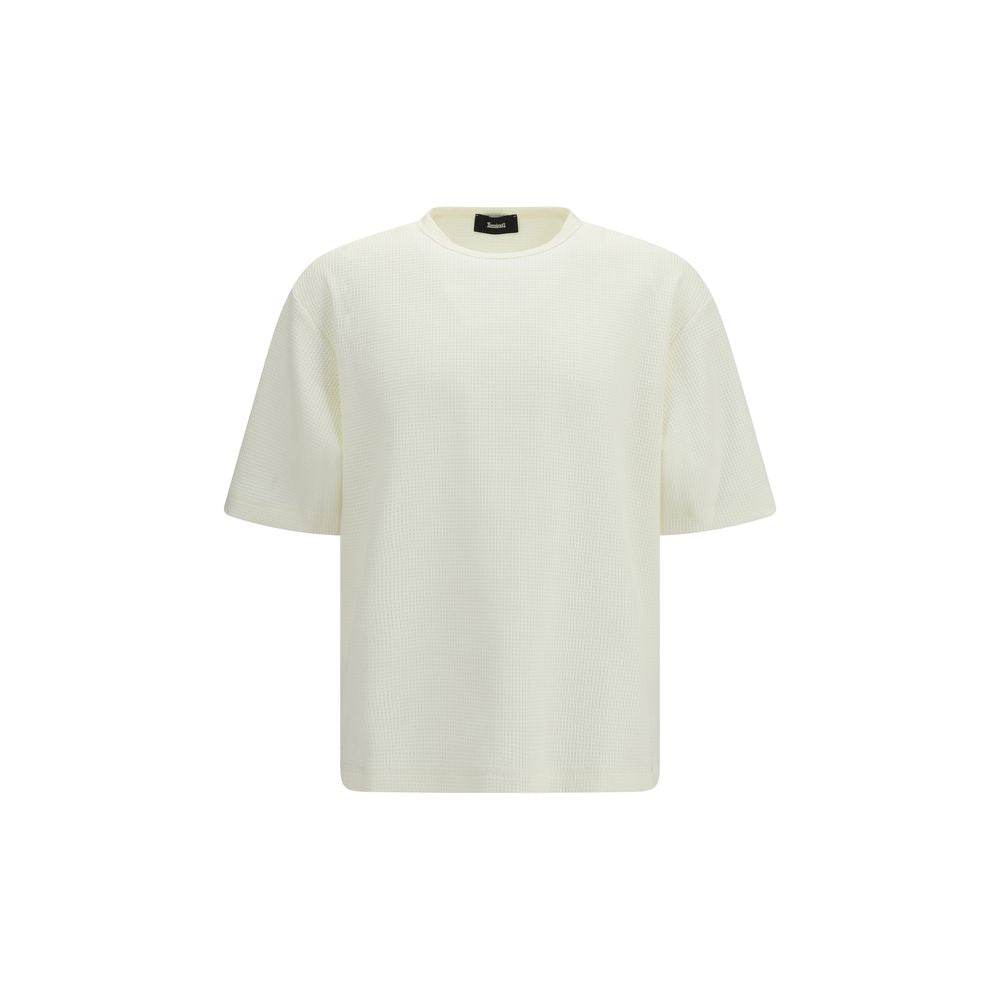 LAMINAR White Polyester T-Shirt - Contemporary Design