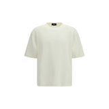 LAMINAR White Polyester T-Shirt - Contemporary Design