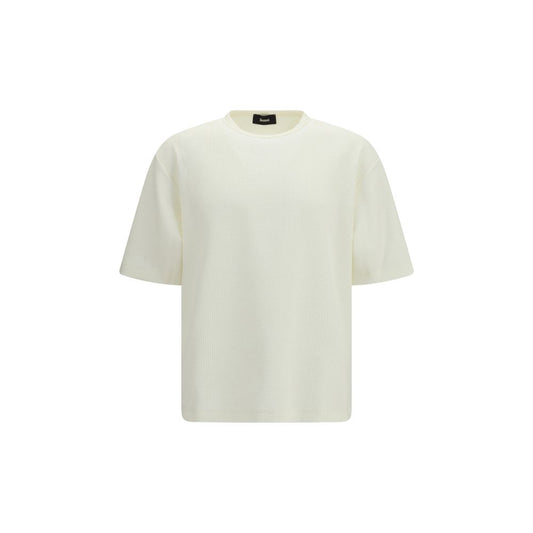 LAMINAR White Polyester T-Shirt - Contemporary Design