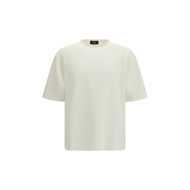 LAMINAR White Polyester T-Shirt - Contemporary Design