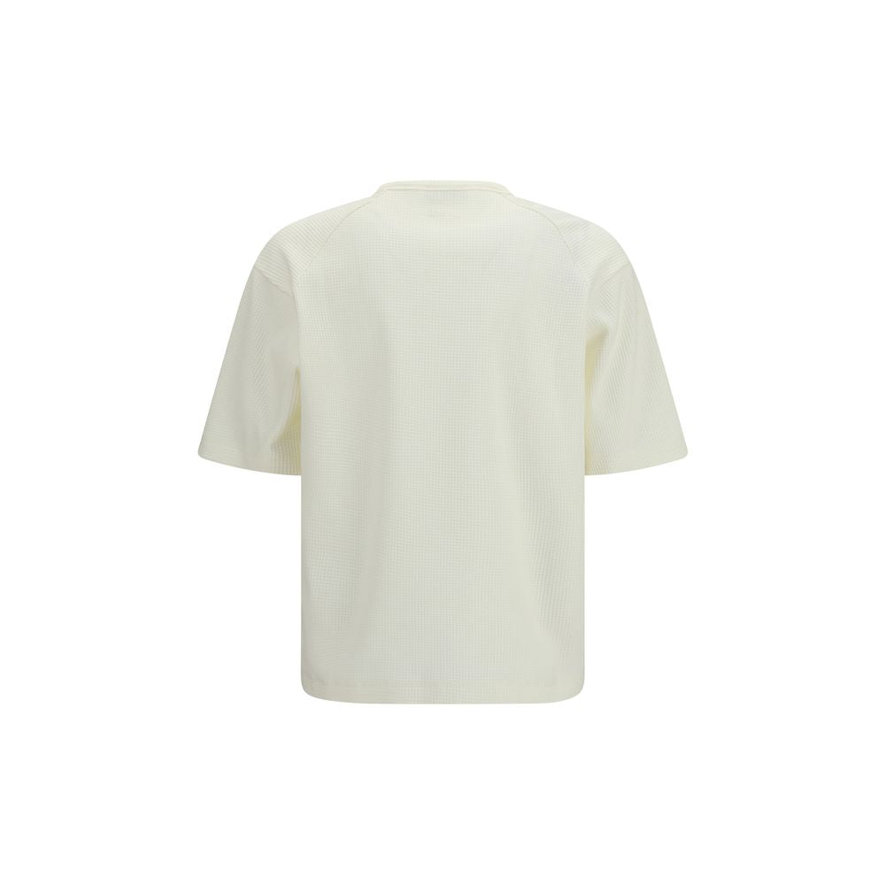LAMINAR White Polyester T-Shirt - Contemporary Design