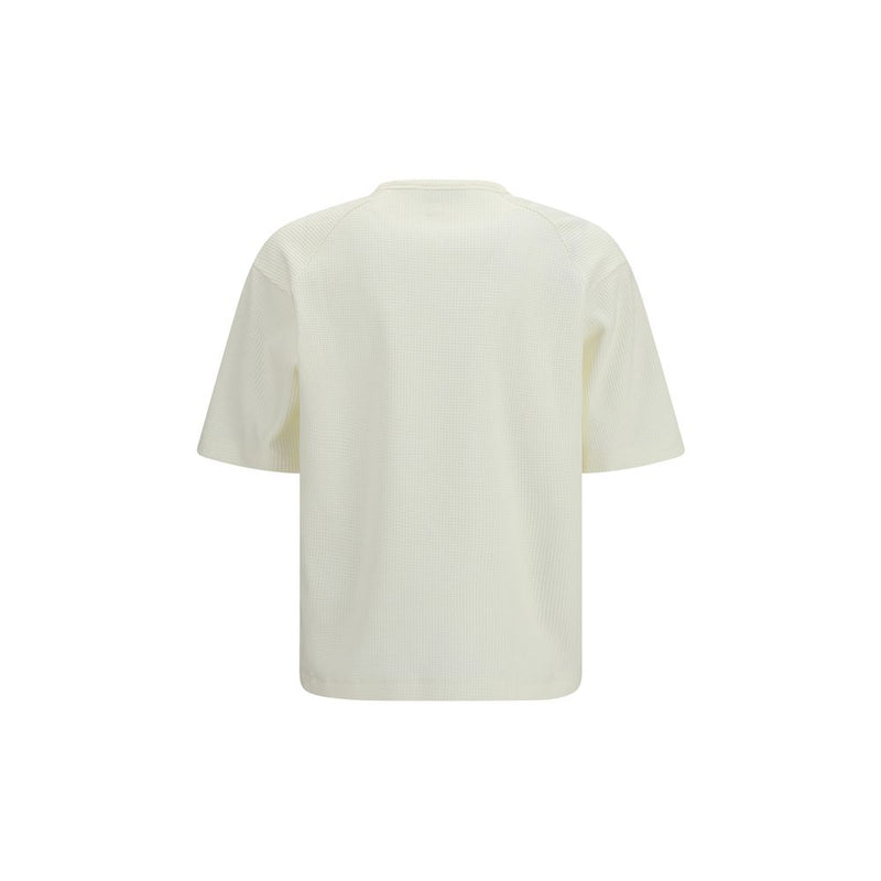 LAMINAR White Polyester T-Shirt - Contemporary Design