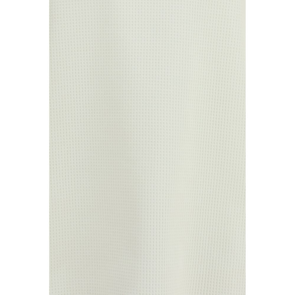 LAMINAR White Polyester T-Shirt - Contemporary Design