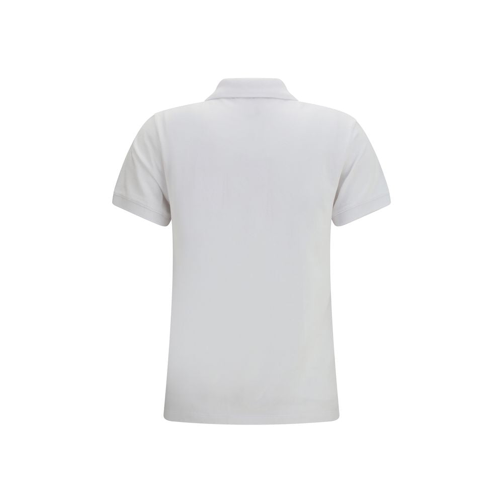 Polo Shirt Femme en Coton Blanc Maison Kitsuné