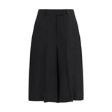 Lardini Black Viscose Bermuda Shorts